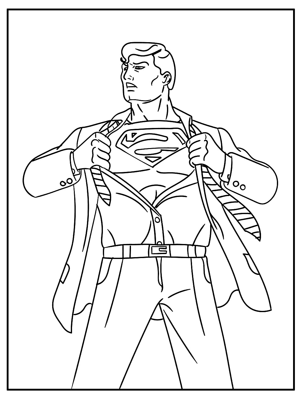 Página para colorir de Super-Homem