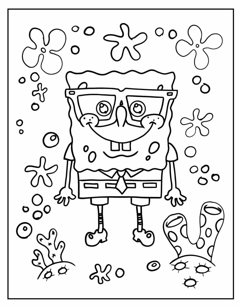 50+ Desenhos de Bob Esponja para imprimir e colorir - Dicas Práticas