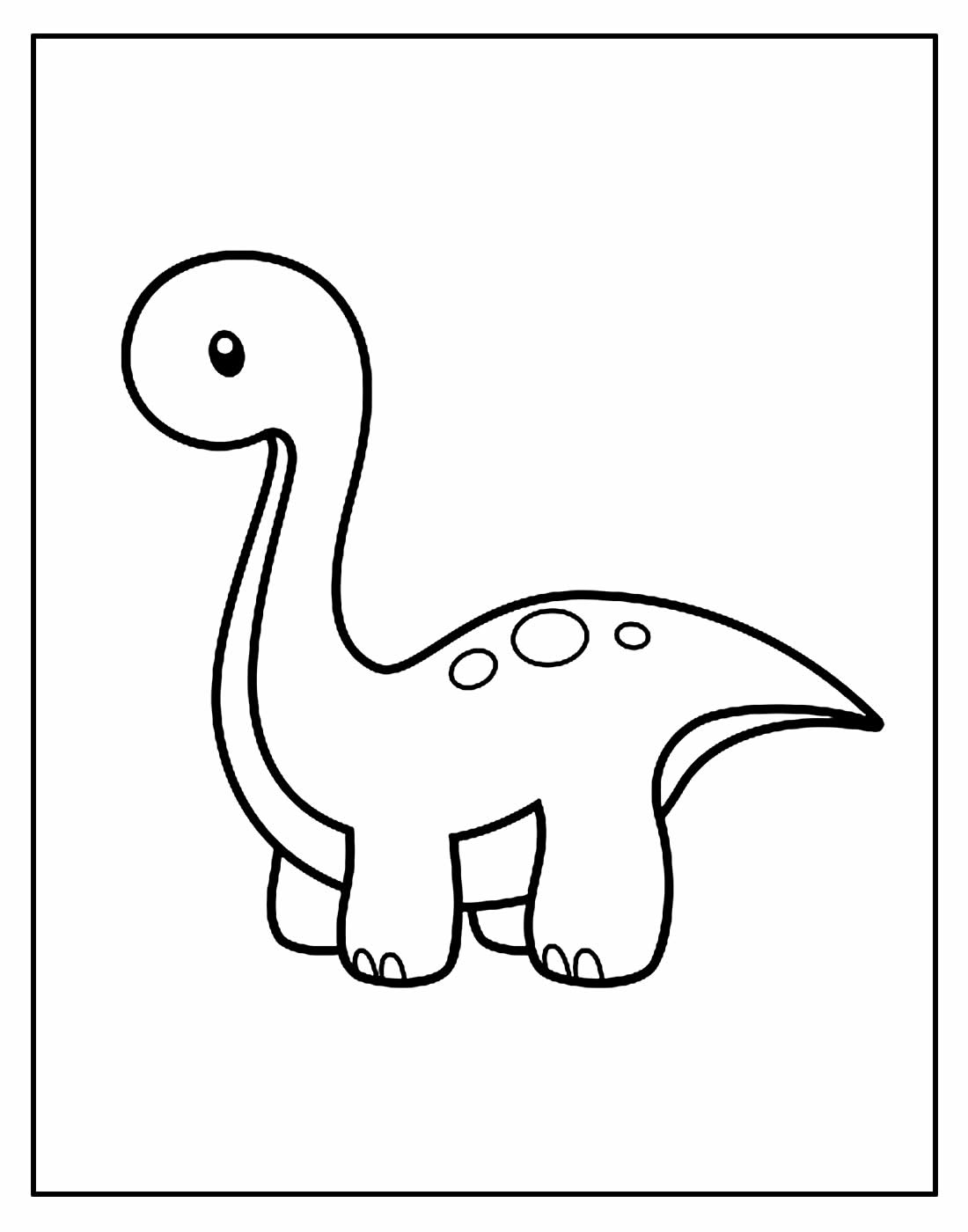 Página para colorir de Dinossauro