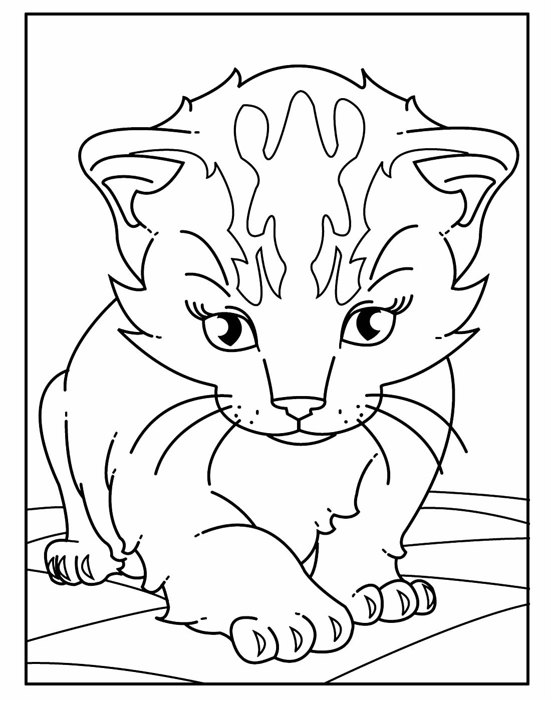 Desenho de Gatinho para colorir