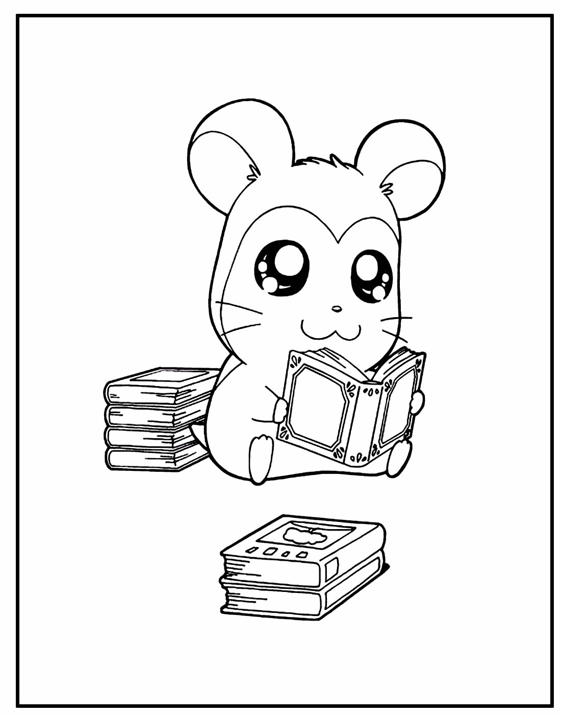 Desenho para colorir Hamtaro