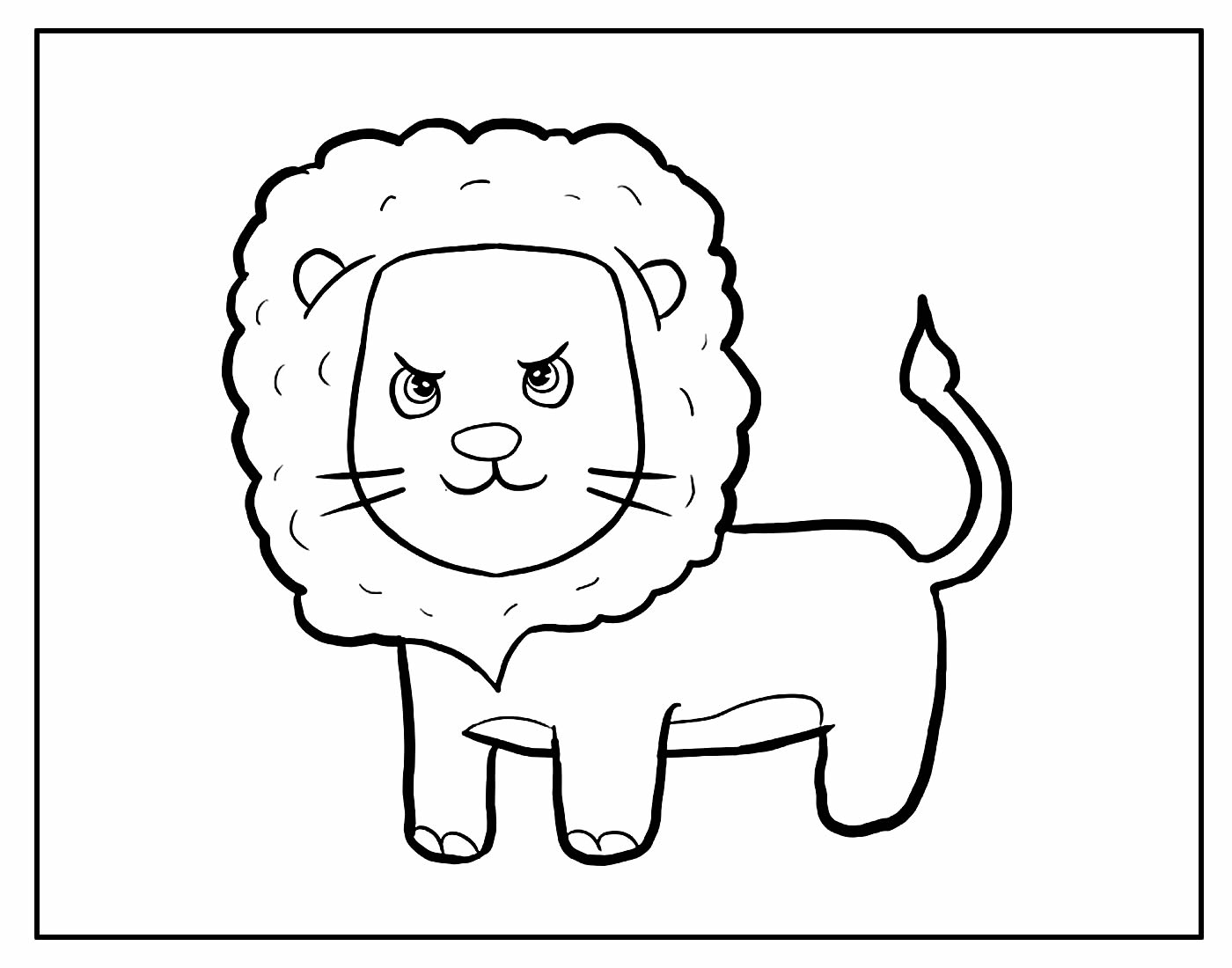 Desenho Leão Colorir