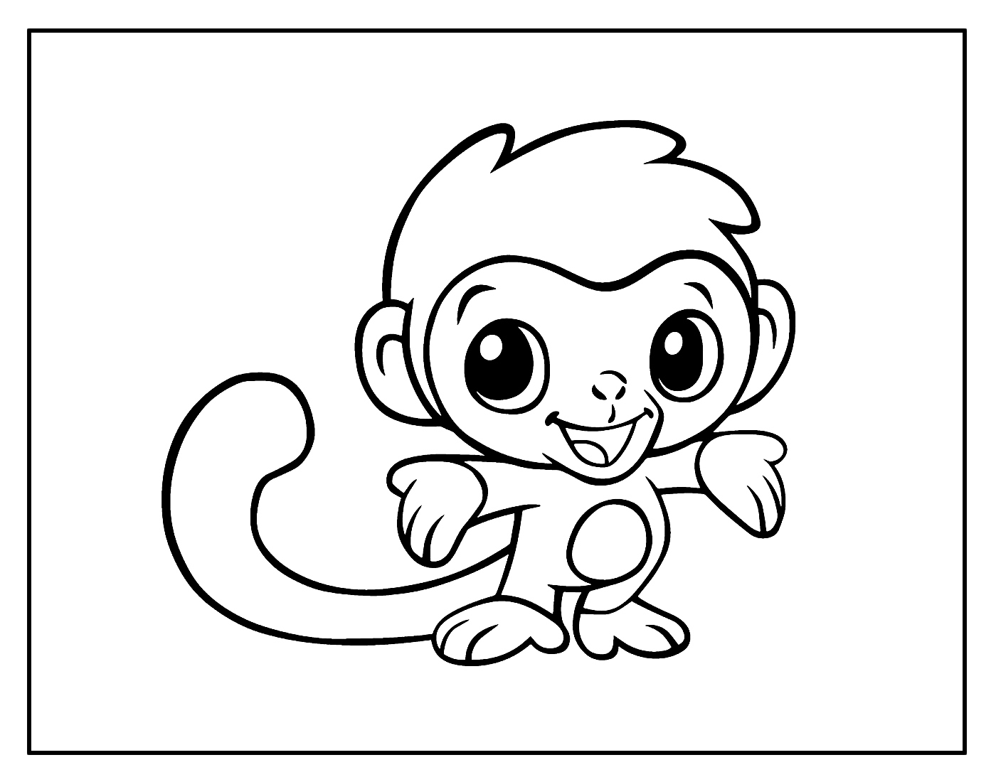 Desenho lindo de Macaco