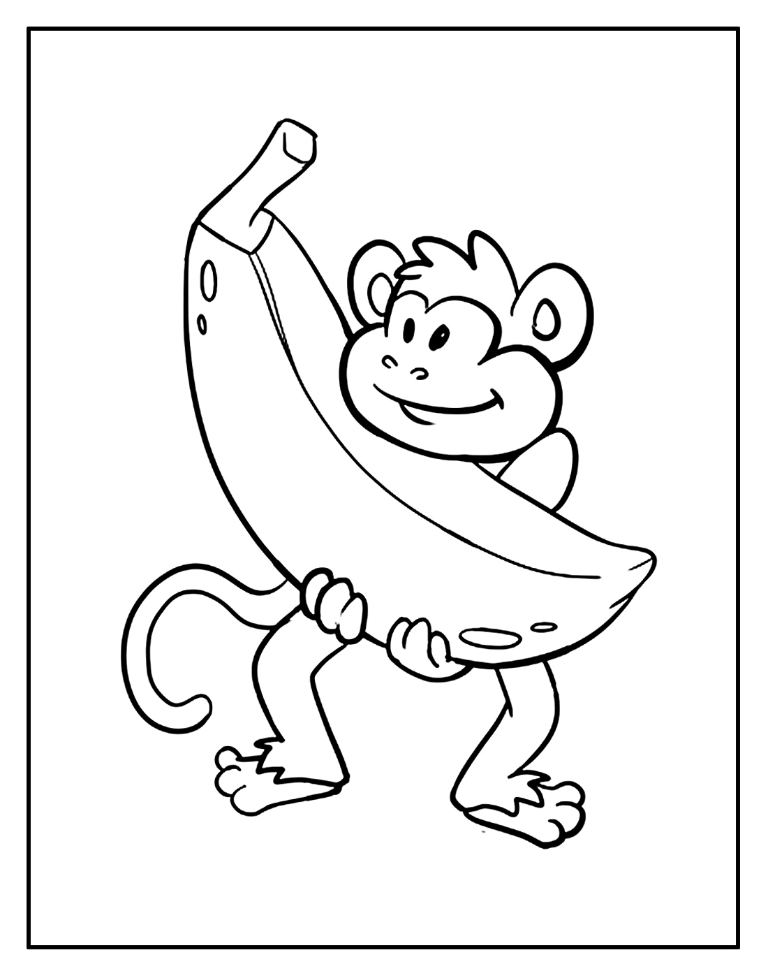 Desenho lindo de Macaco