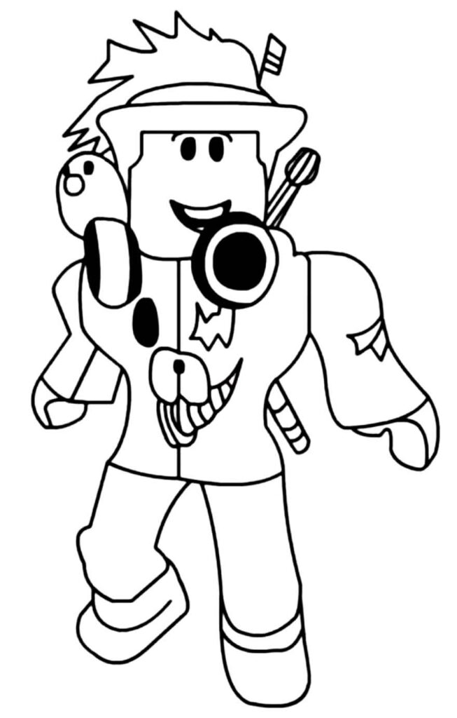 Desenhos de Piggy Roblox para Colorir e Imprimir 