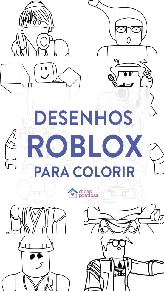 Mais de 70 Desenhos de Roblox para colorir –