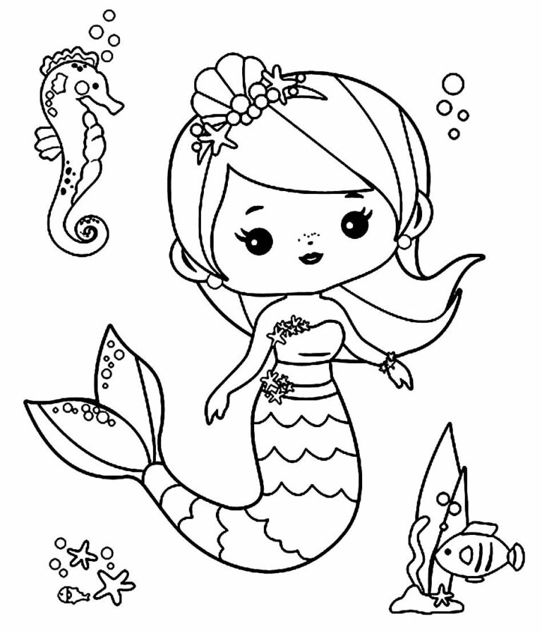 50+ Desenhos para colorir de Sereia Dicas Práticas