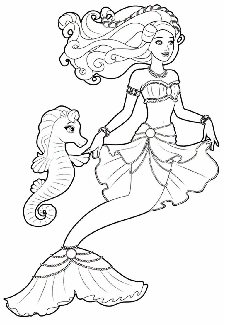 50+ Desenhos para colorir de Sereia - Dicas Práticas