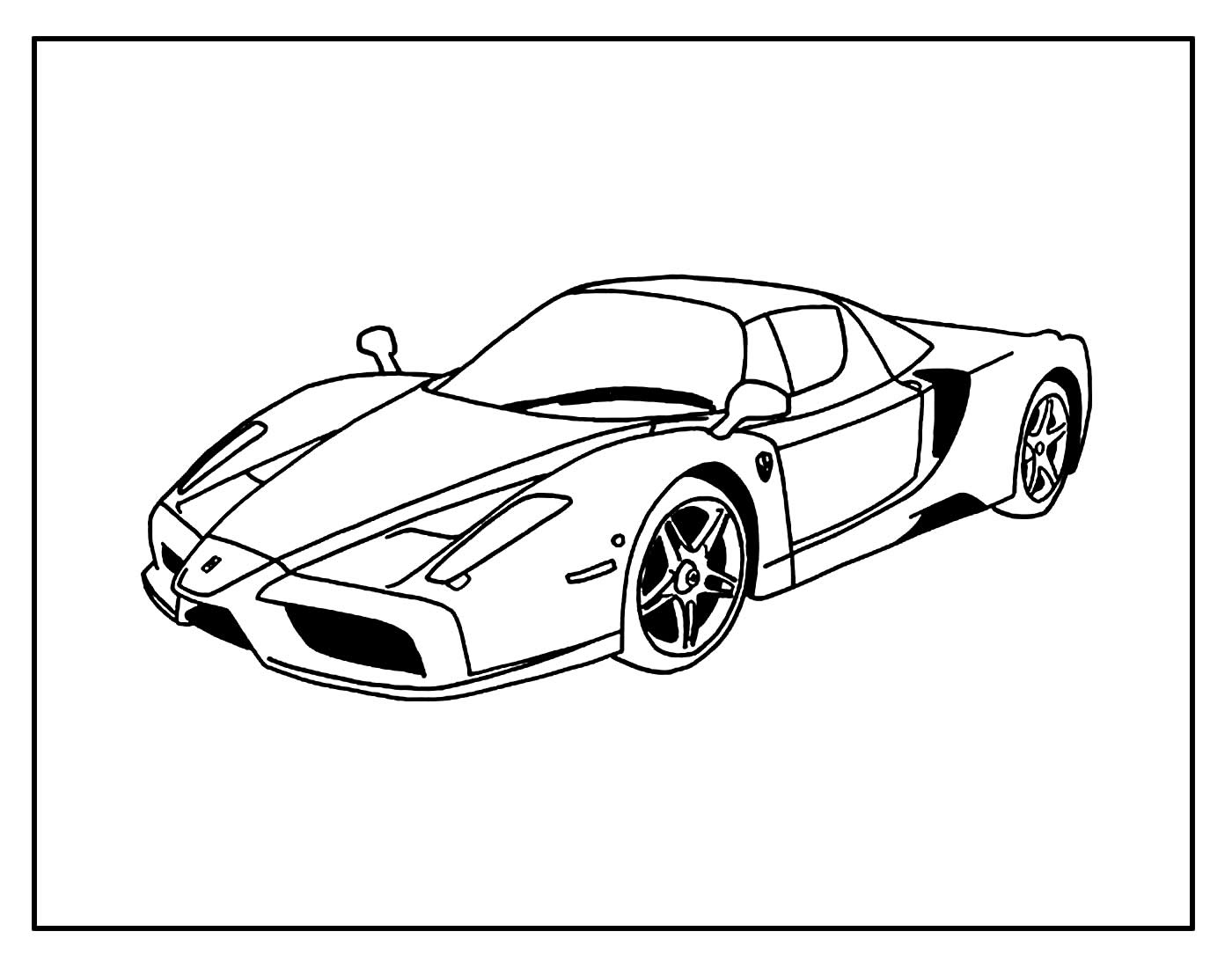 Página para colorir Ferrari