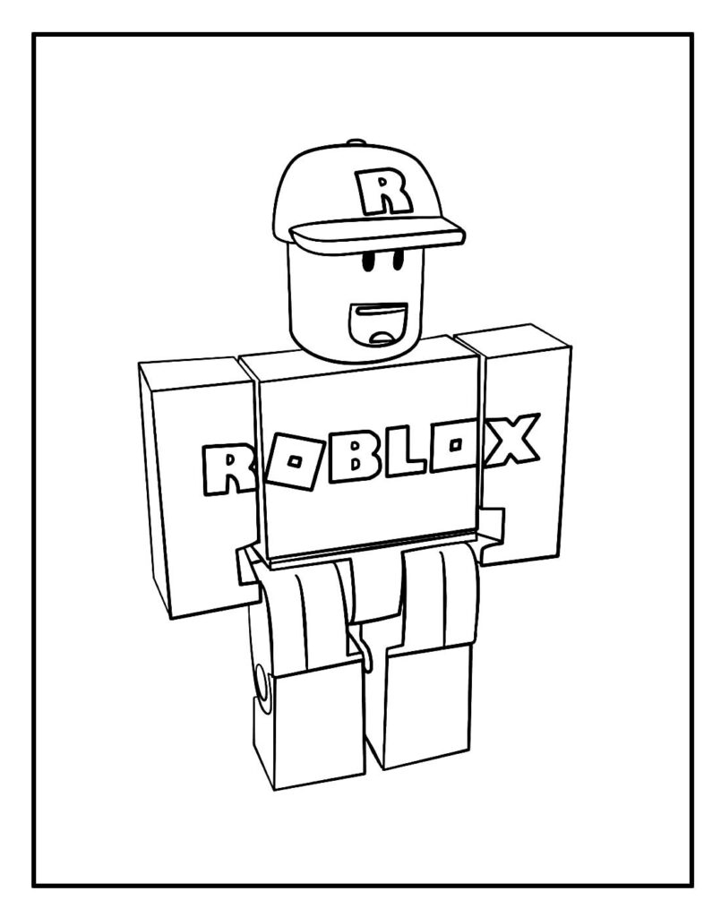 Desenho para colorir Roblox