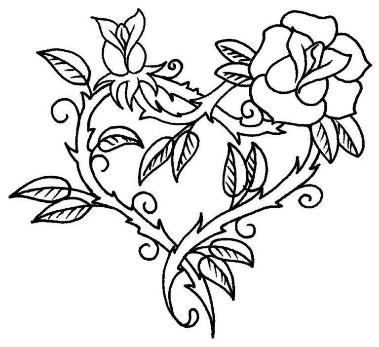 50+ Desenhos de Rosa para colorir - Dicas Práticas