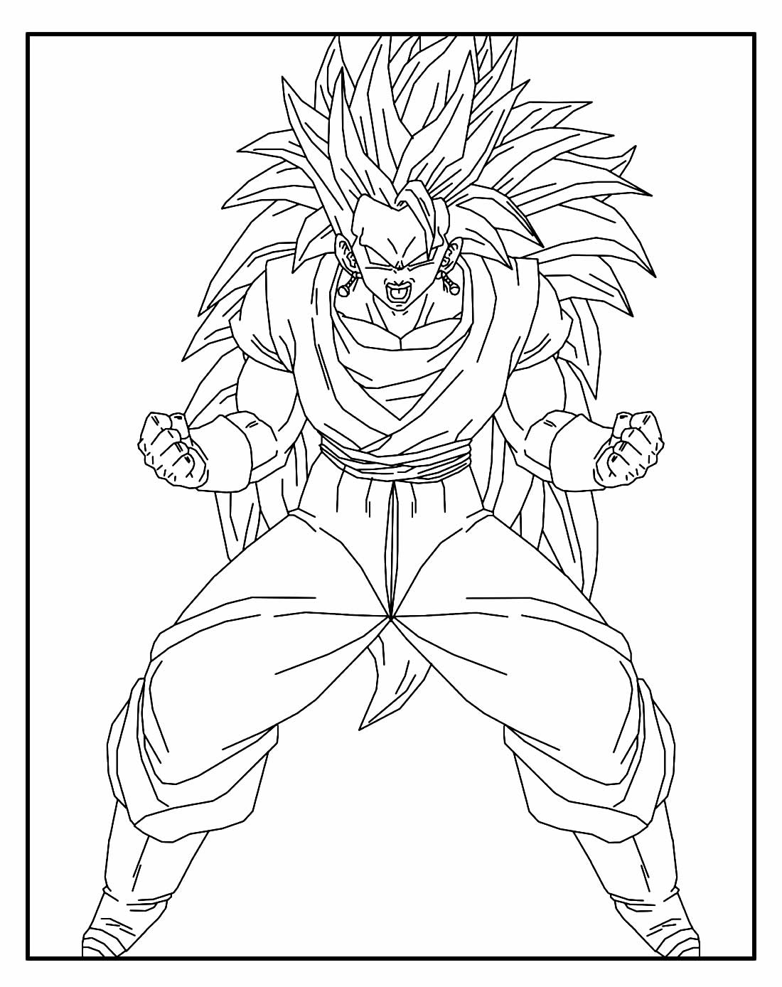 Desenhos para colorir do Goku