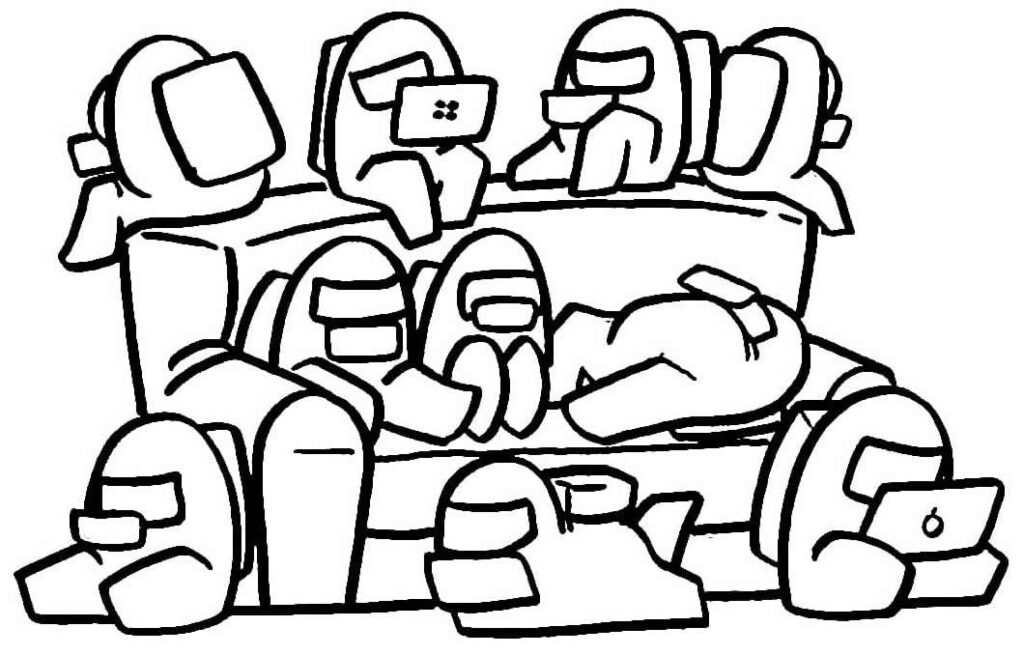 Desenhos Among Us para colorir