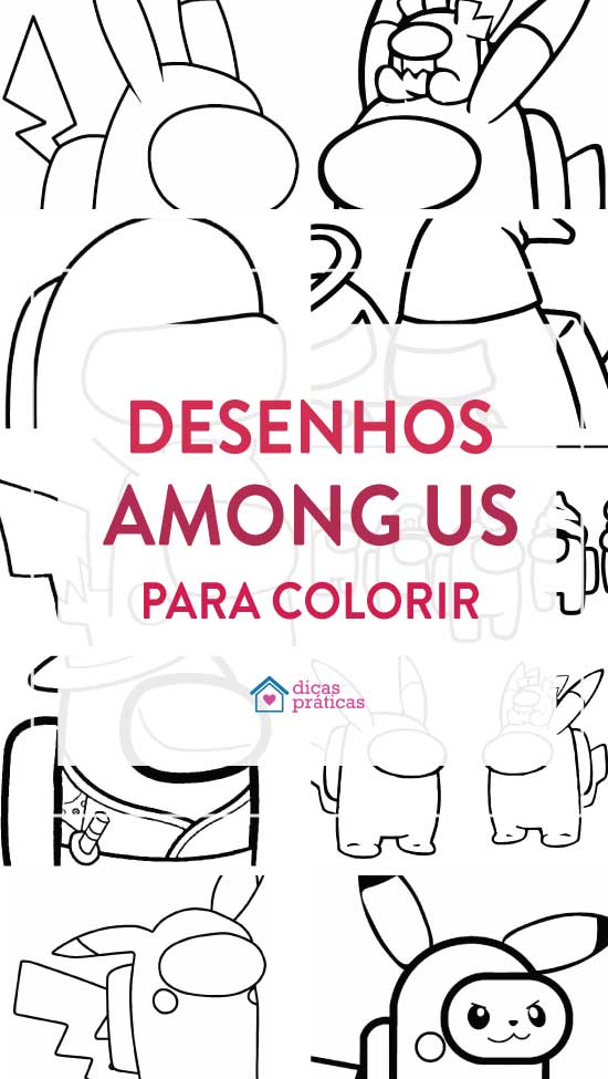 Among US para colorir, imprimir e se divertir - Artesanato Passo a Passo!