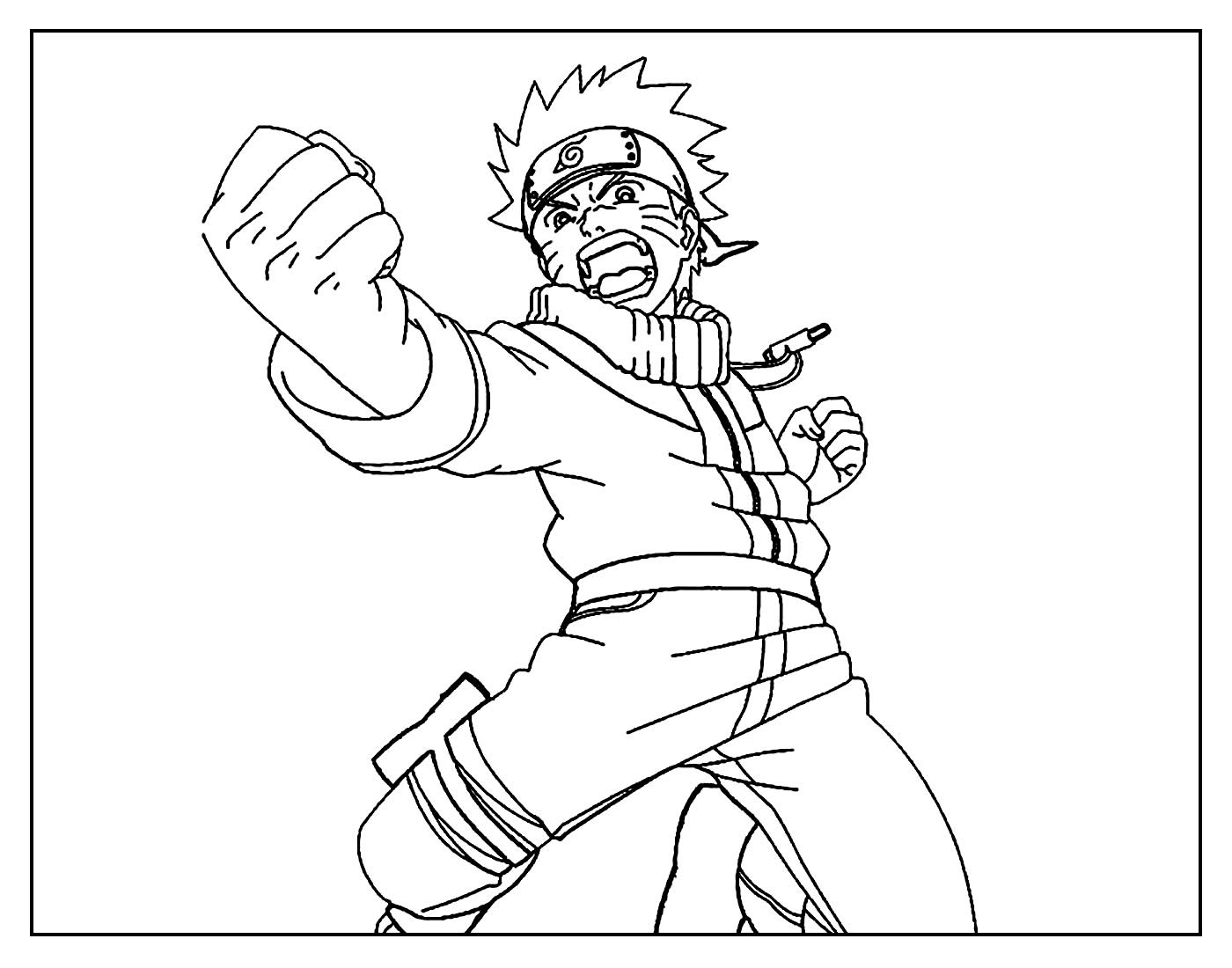 Pin de Erisnei silva em wsumake  Desenhos para colorir naruto