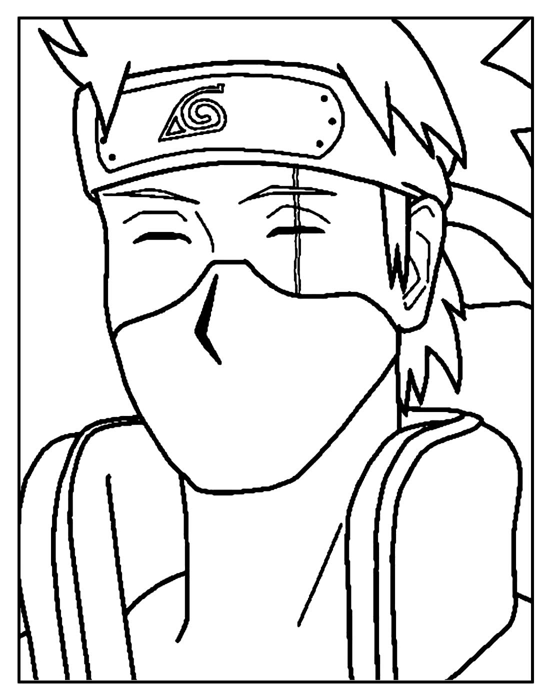 Desenho para colorir Naruto
