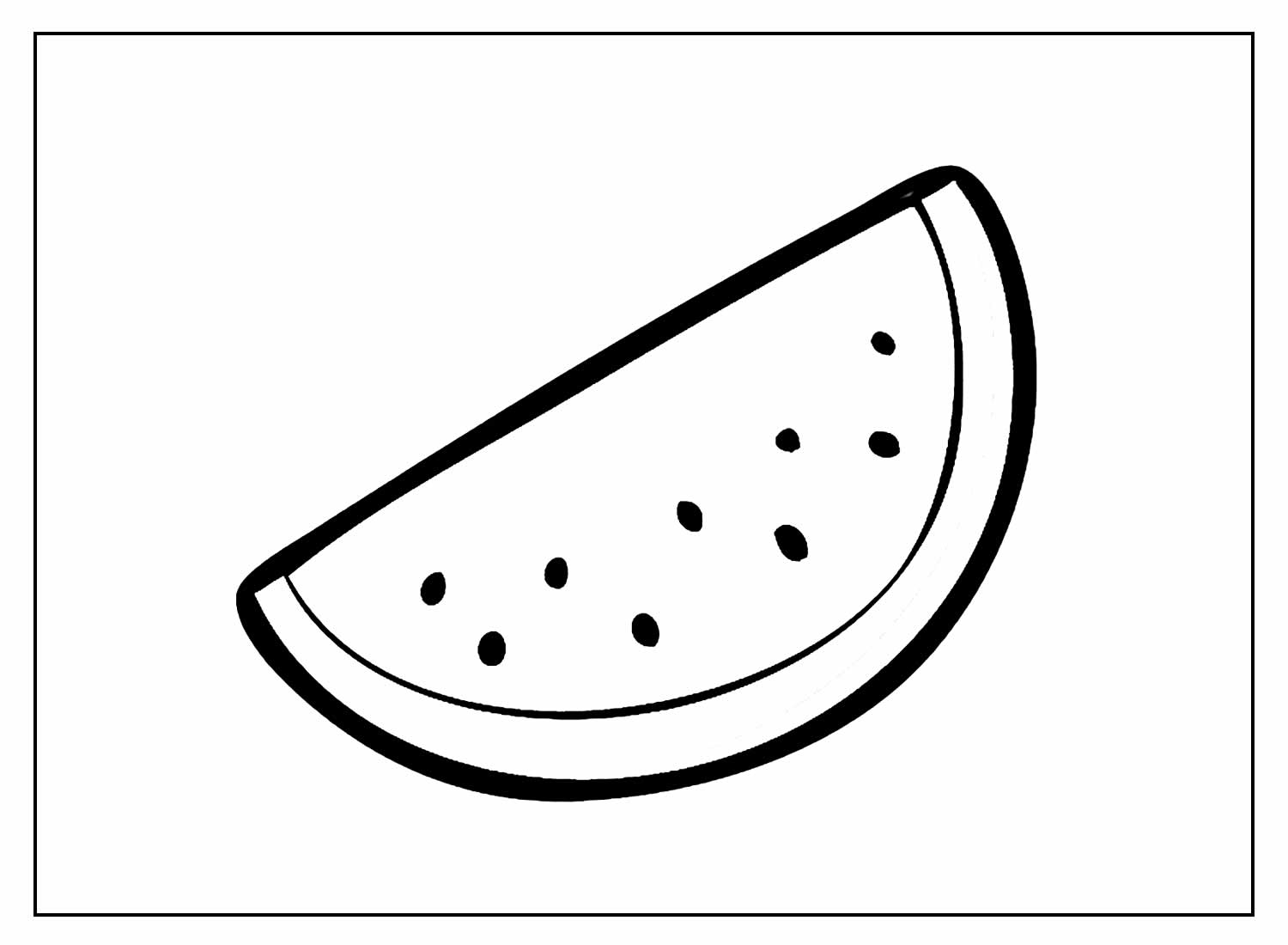 Desenhos para colorir Melancia