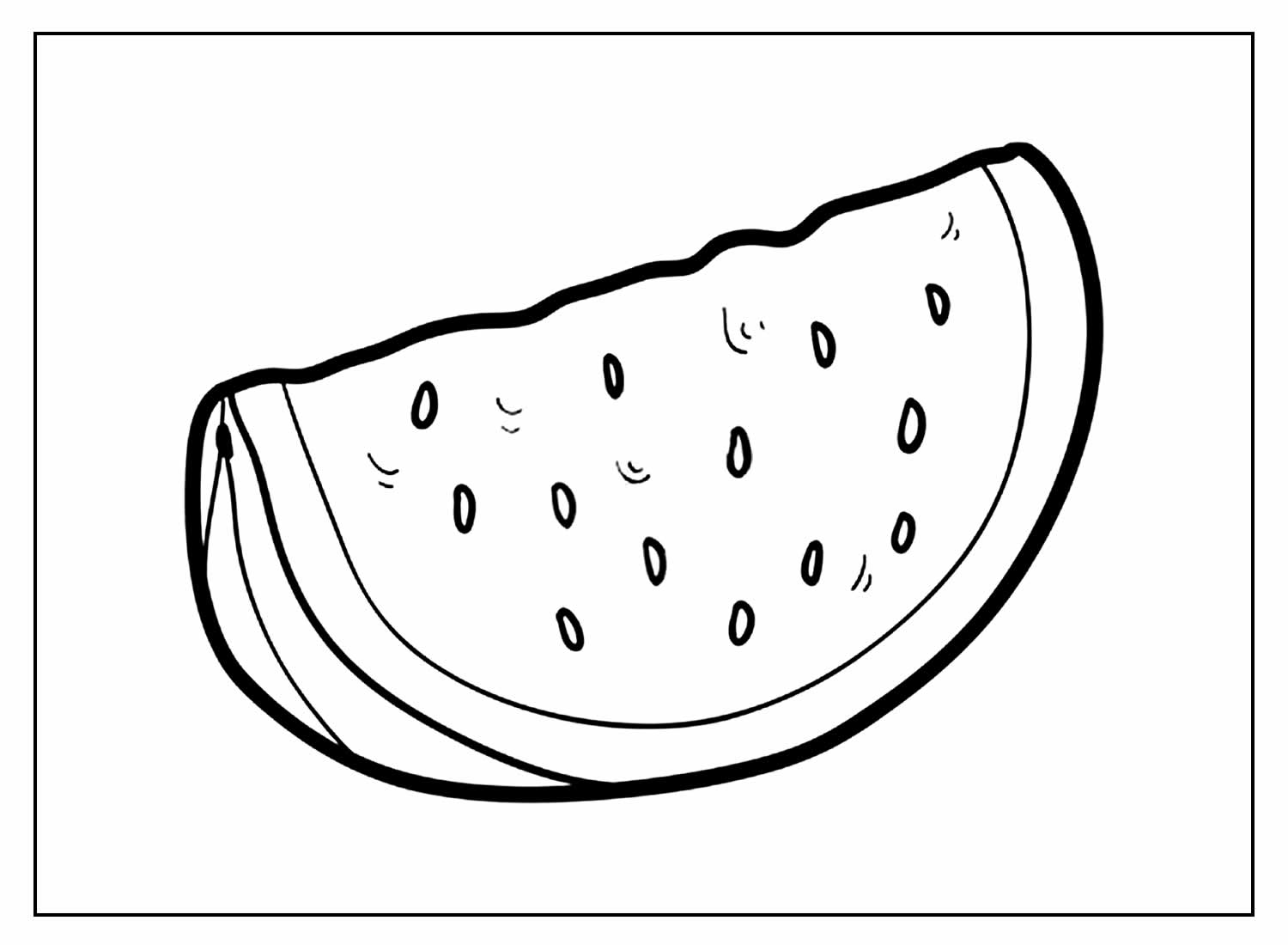 Desenhos para pintar Melancia