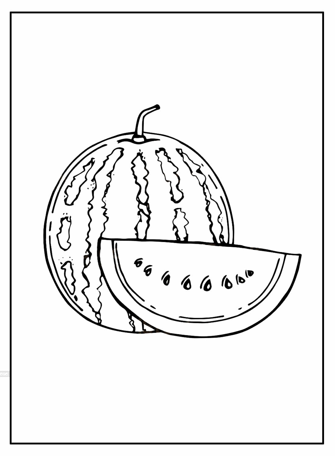 Lindos desenhos para colorir Melancia