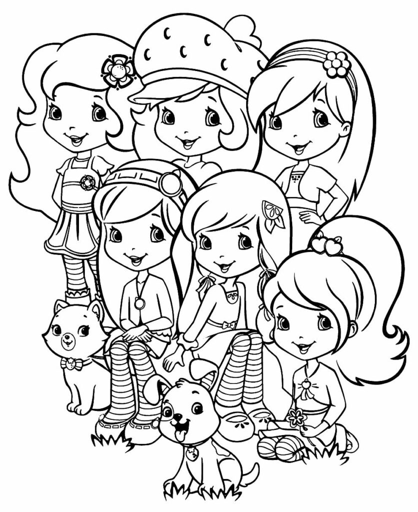 30+ Desenhos para colorir da Moranguinho - Dicas Práticas