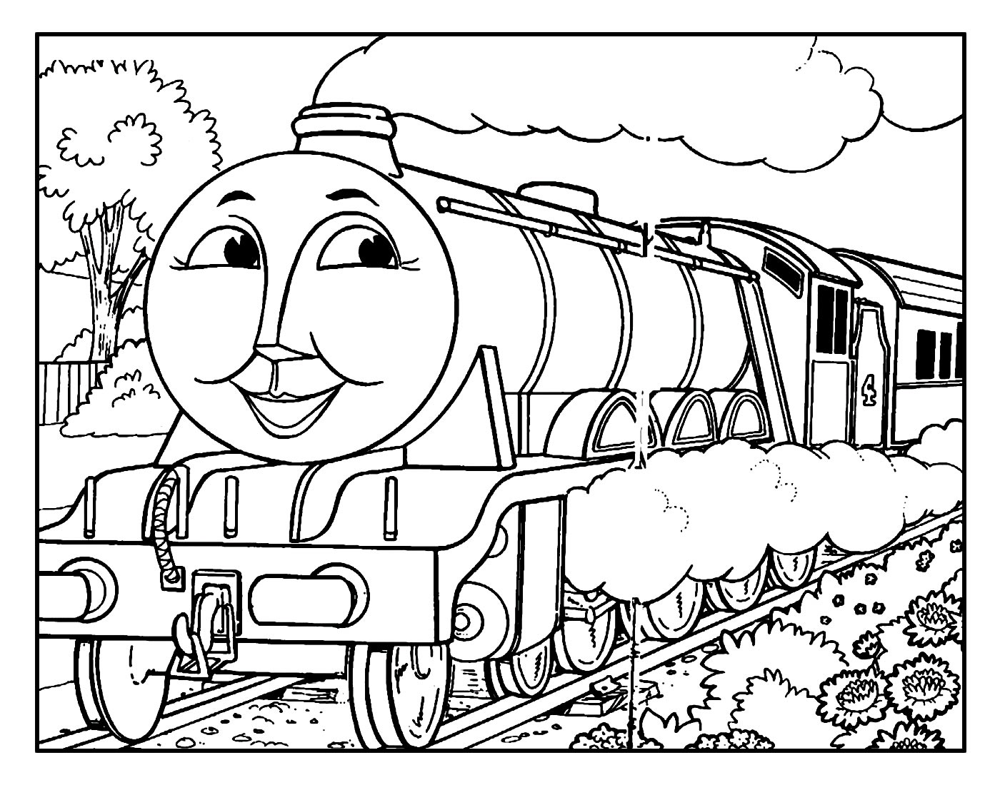 Desenhos de Thomas e Seus Amigos para colorir