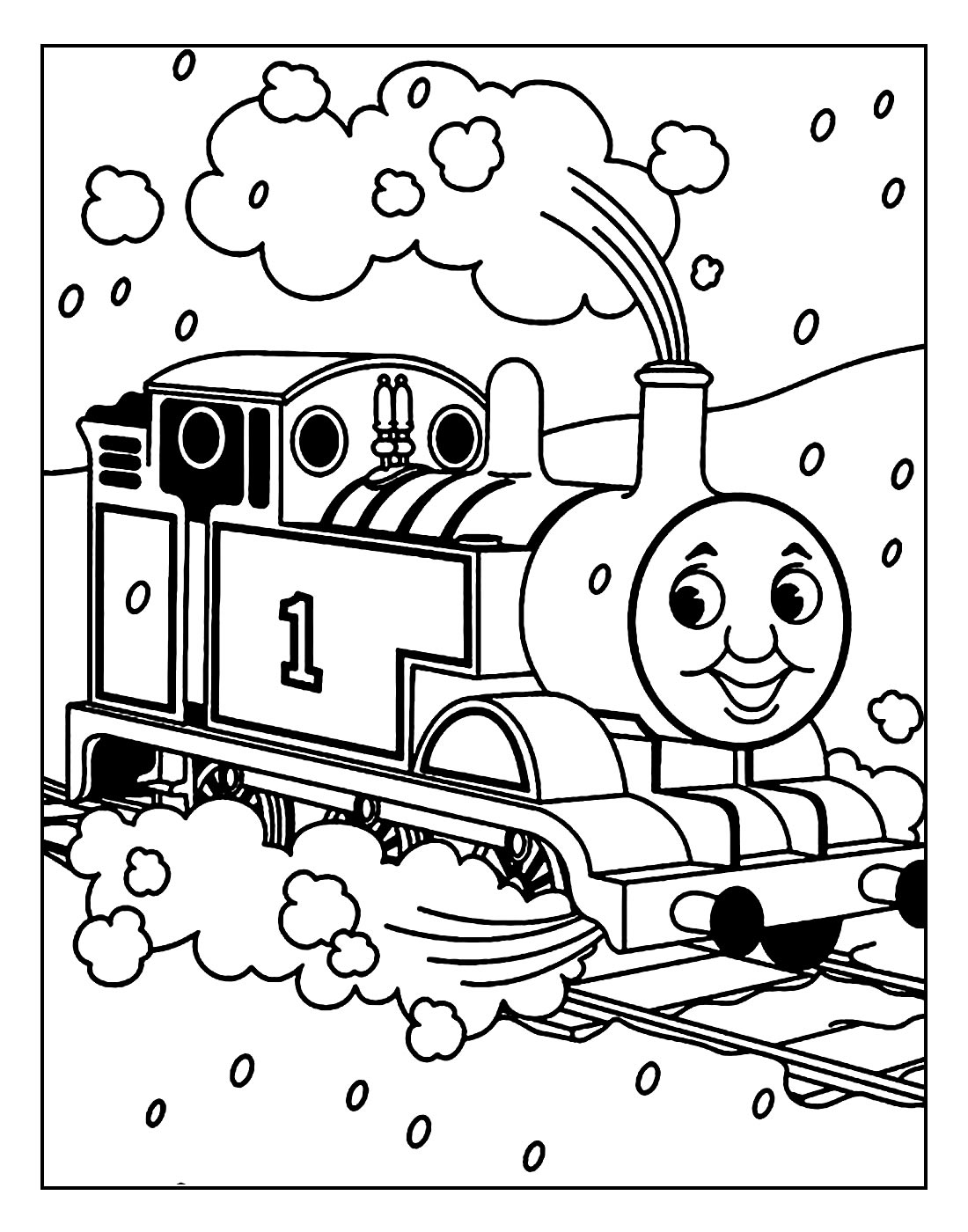 Desenho de Thomas e Seus Amigos para colorir