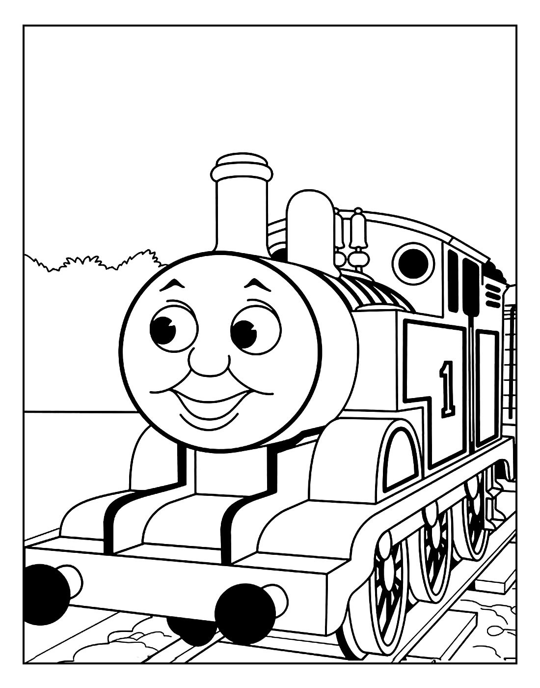 Desenho de Thomas e Seus Amigos para pintar