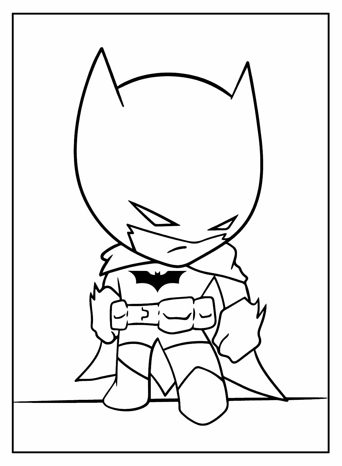 Desenhos Batman para colorir e pintar