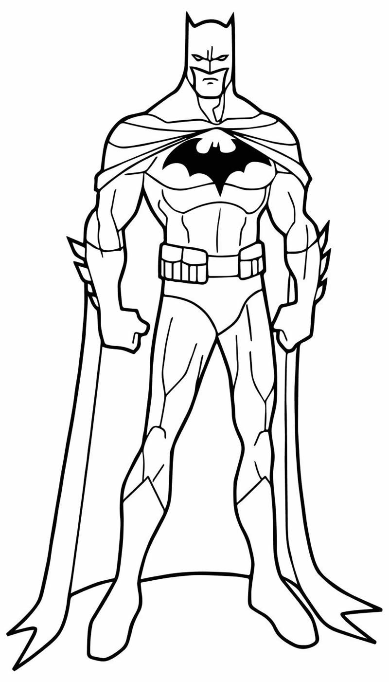 Desenhos do Batman para pintar e colorir