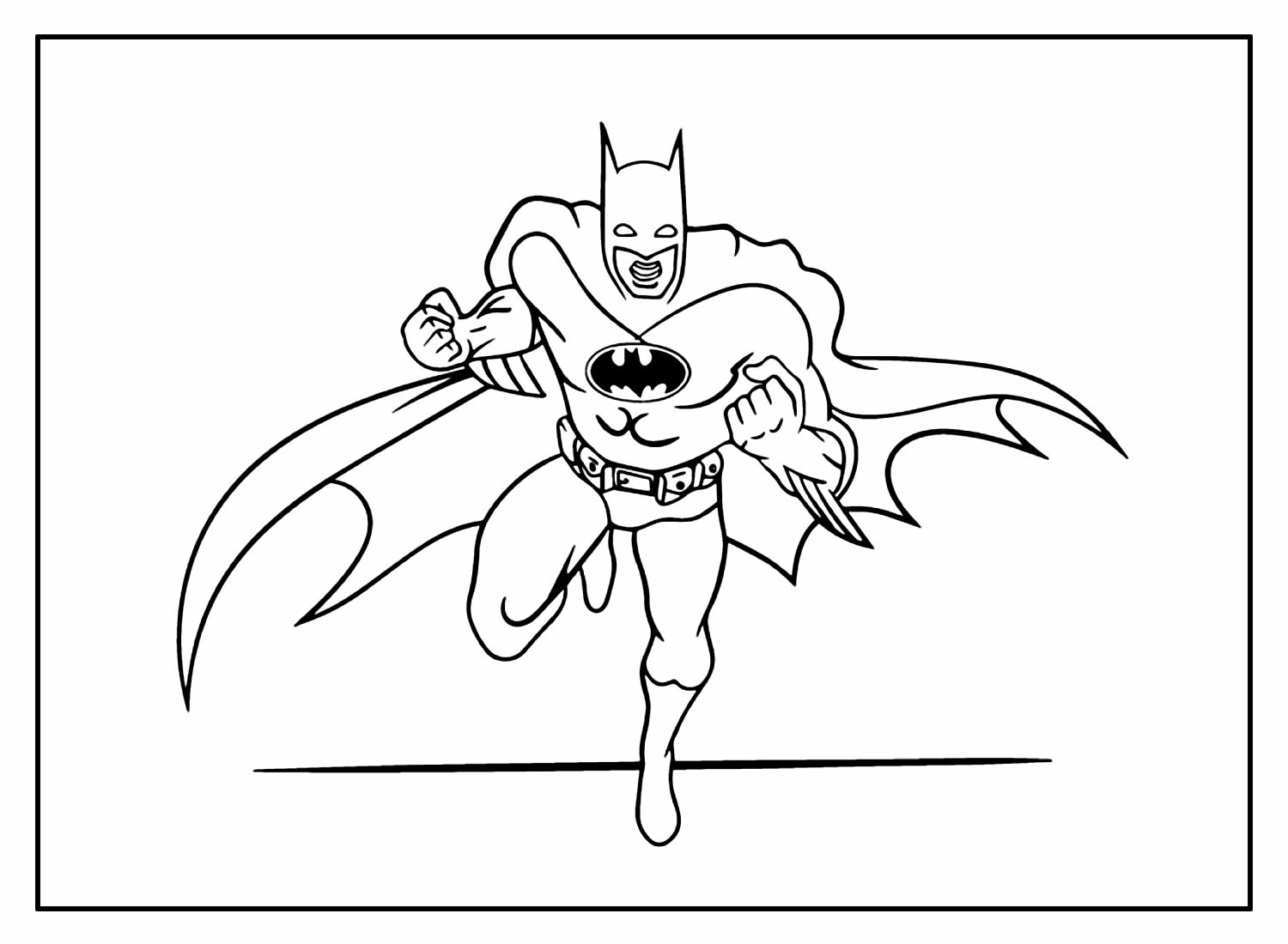 Desenho do Batman para colorir