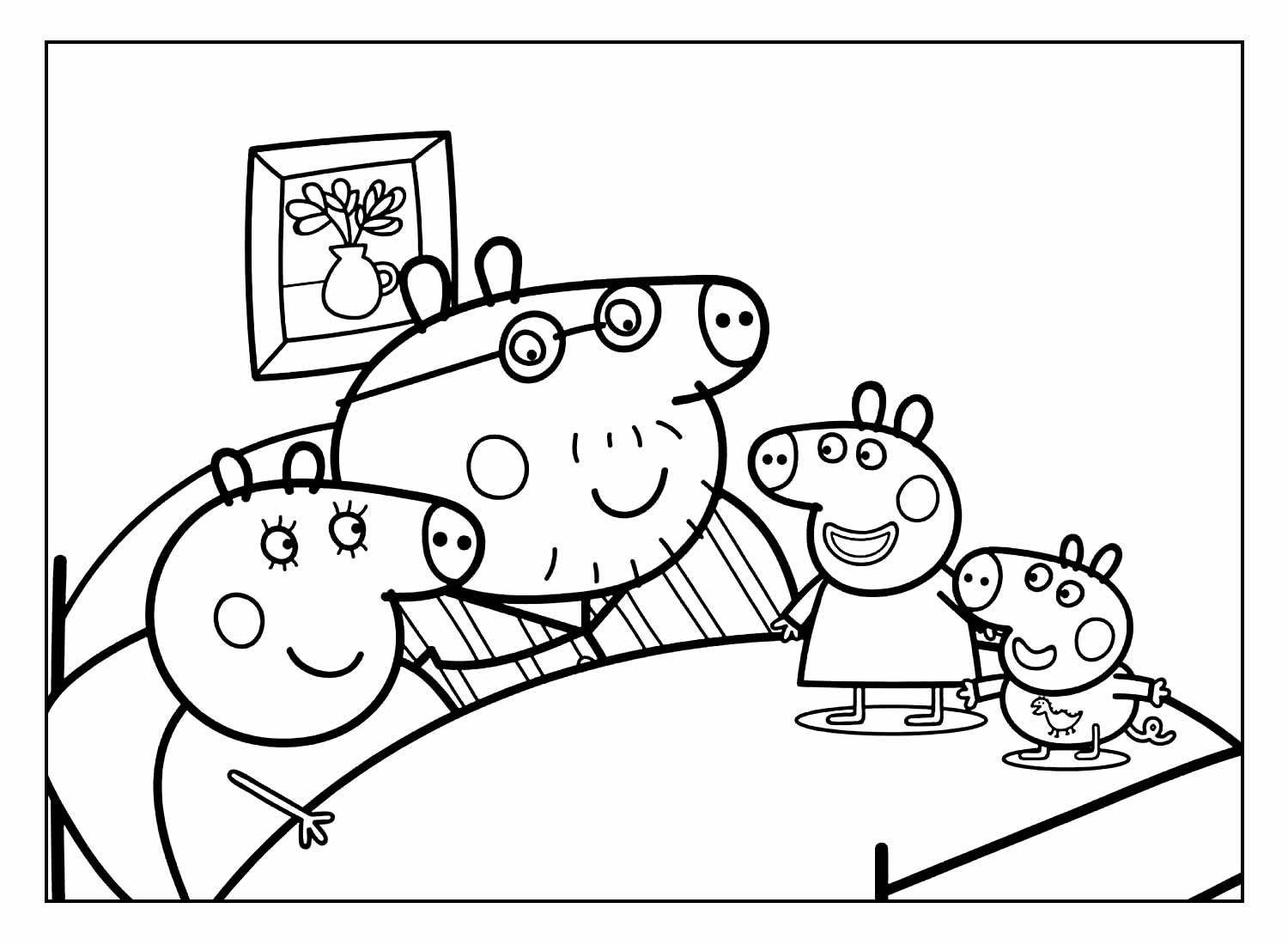 Desenhos Peppa Pig para colorir