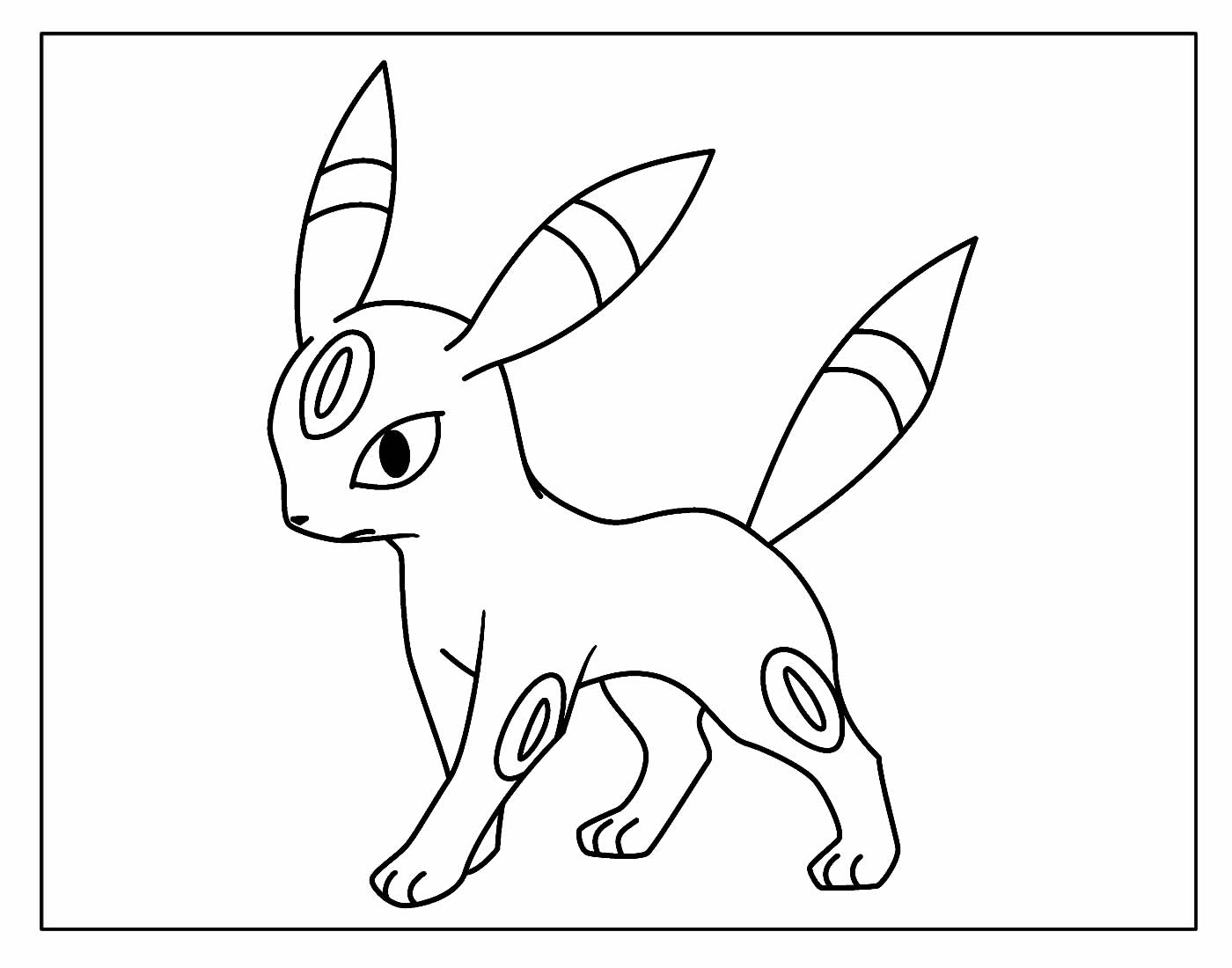 Desenho de Pokémon para colorir