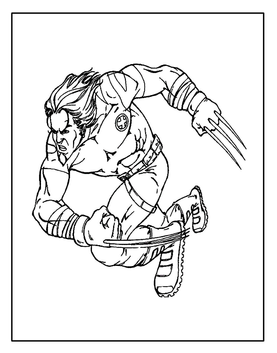 Desenho para colorir de Wolverine