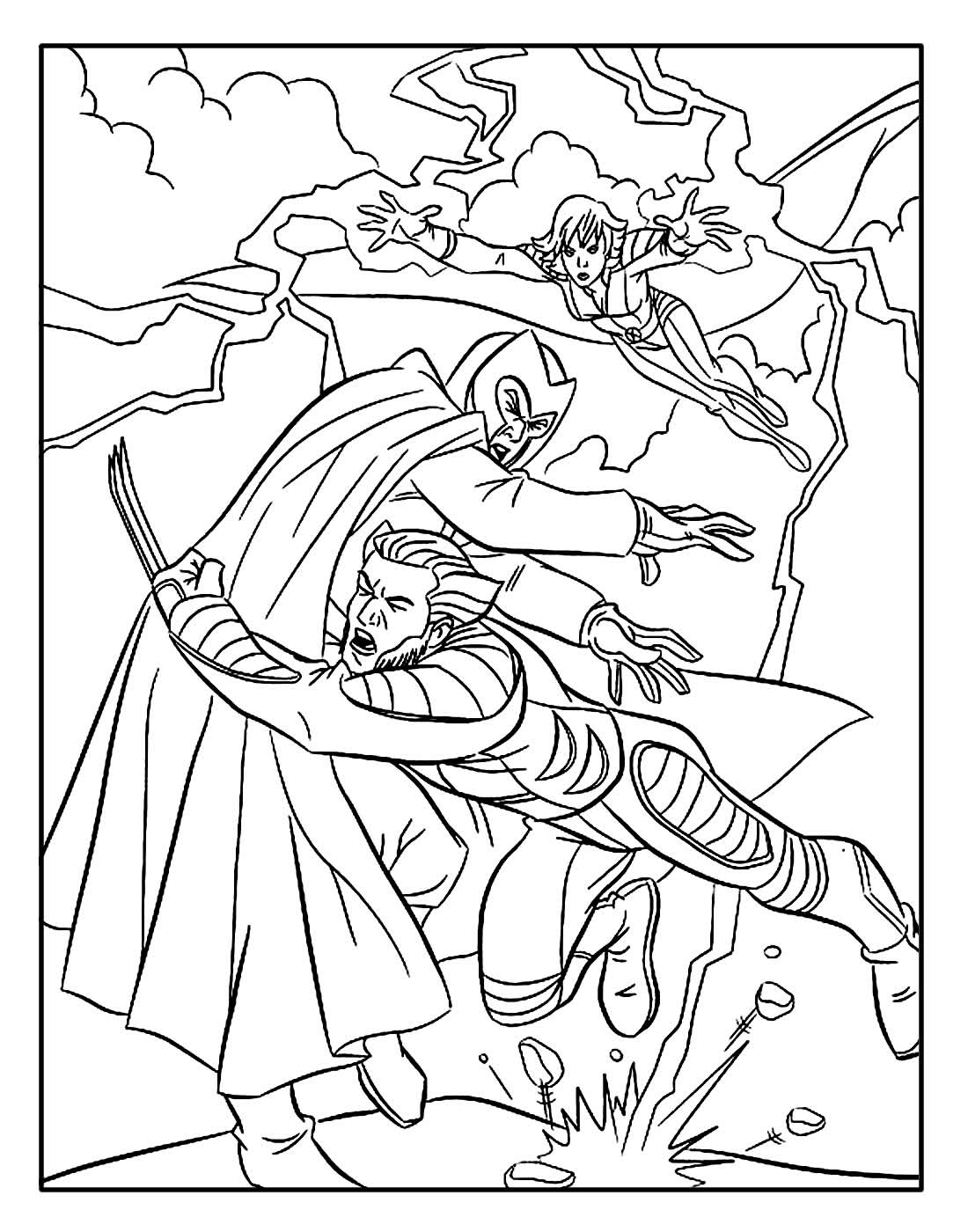 Desenho para colorir de Wolverine