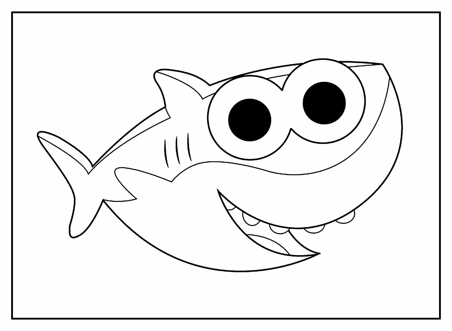 Desenhos para colorir de Baby Shark