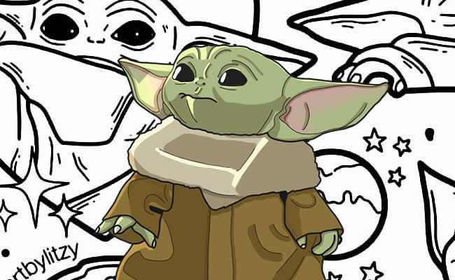 Desenhos Baby Yoda