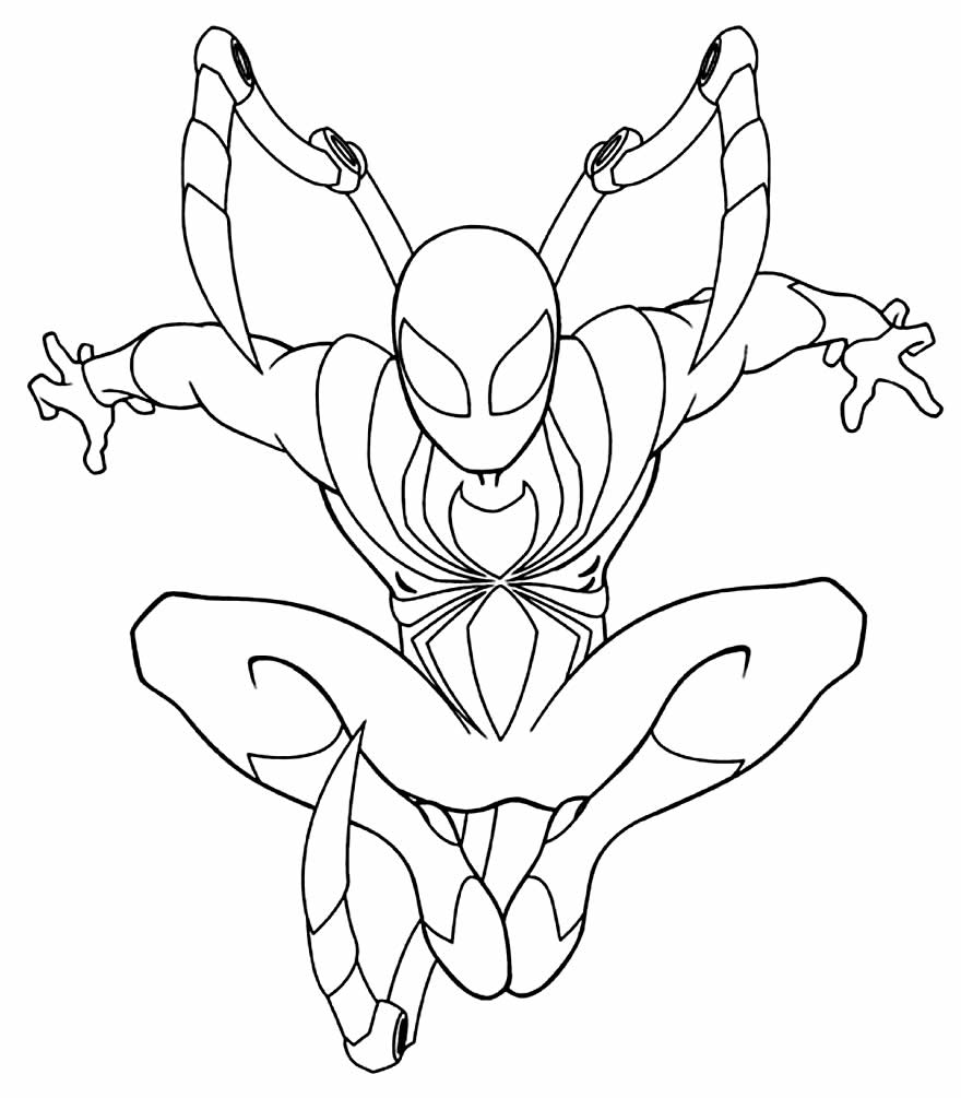 Desenhos do Novo Homem-Aranha para colorir