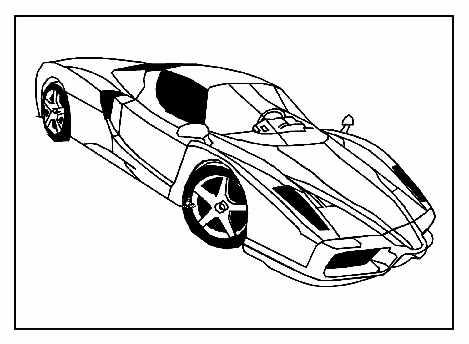 Desenhos de Ferrari para colorir e pintar