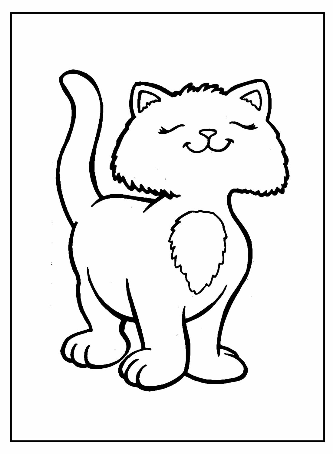 Gatinho Fofo para colorir