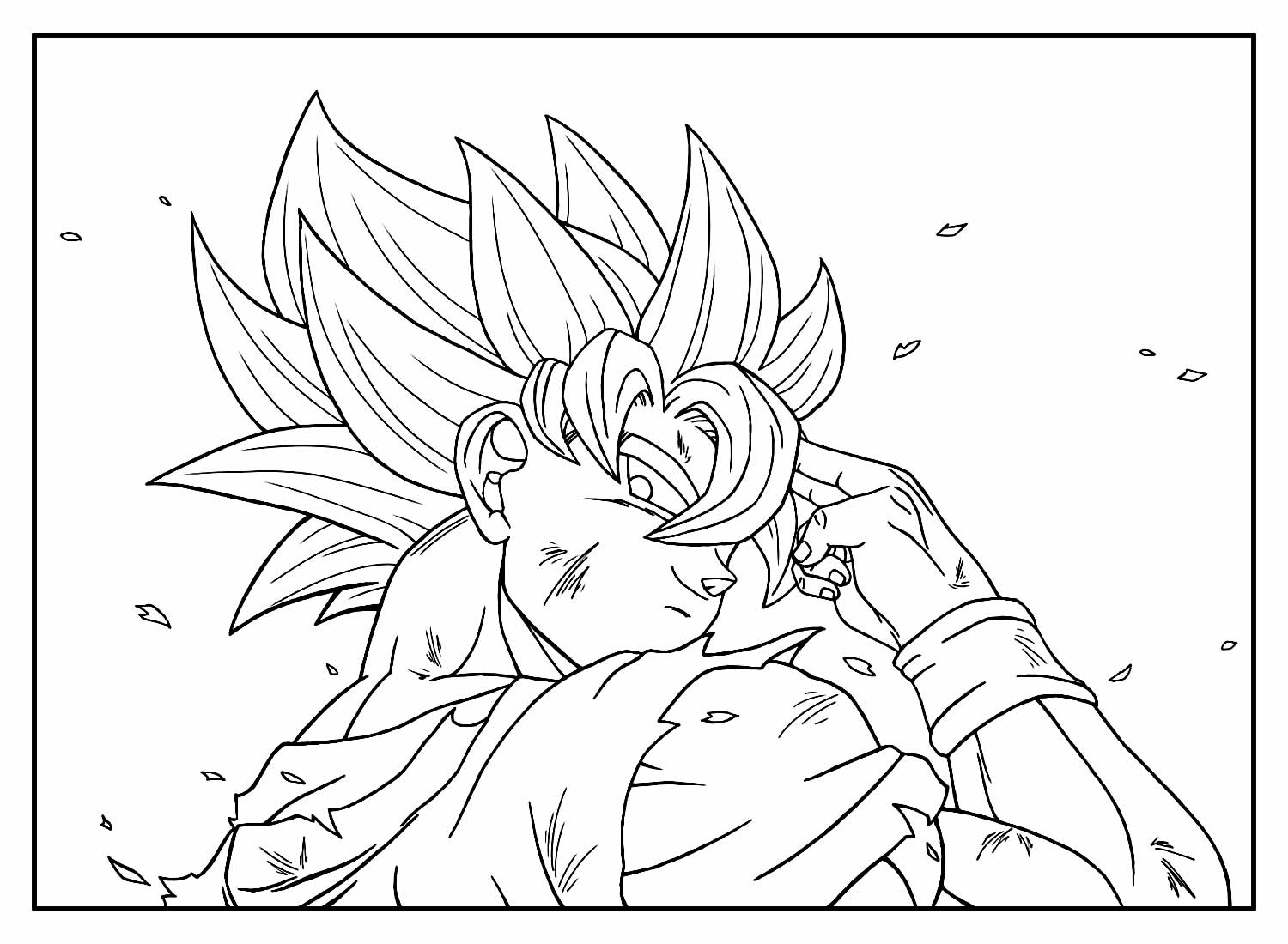 Desenhos Dragon Ball Z - Goku para colorir