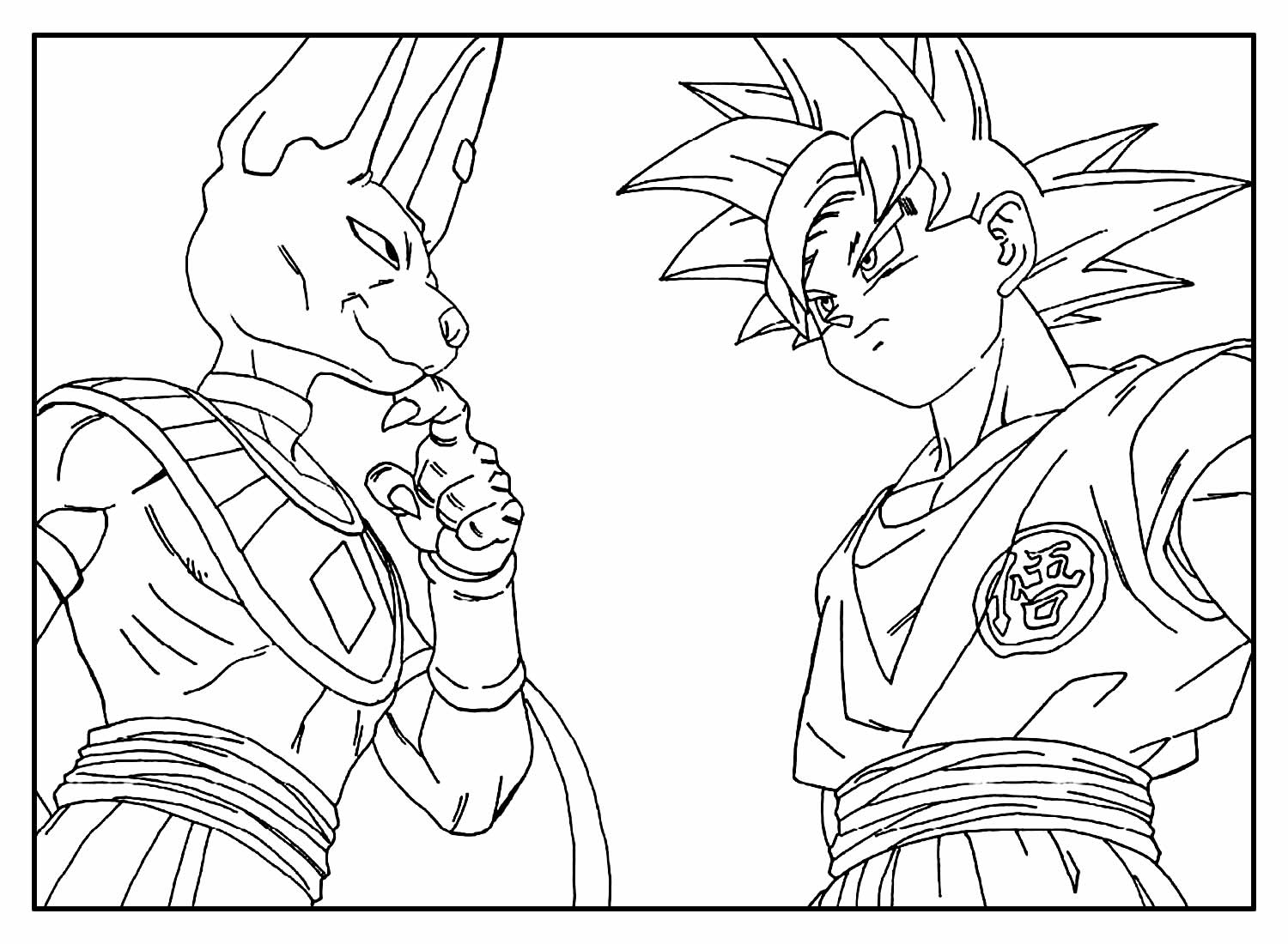 Desenho-do-Goku-para-pintar-colorir-baixar-e-imprimir - Introdução ao  Direito I