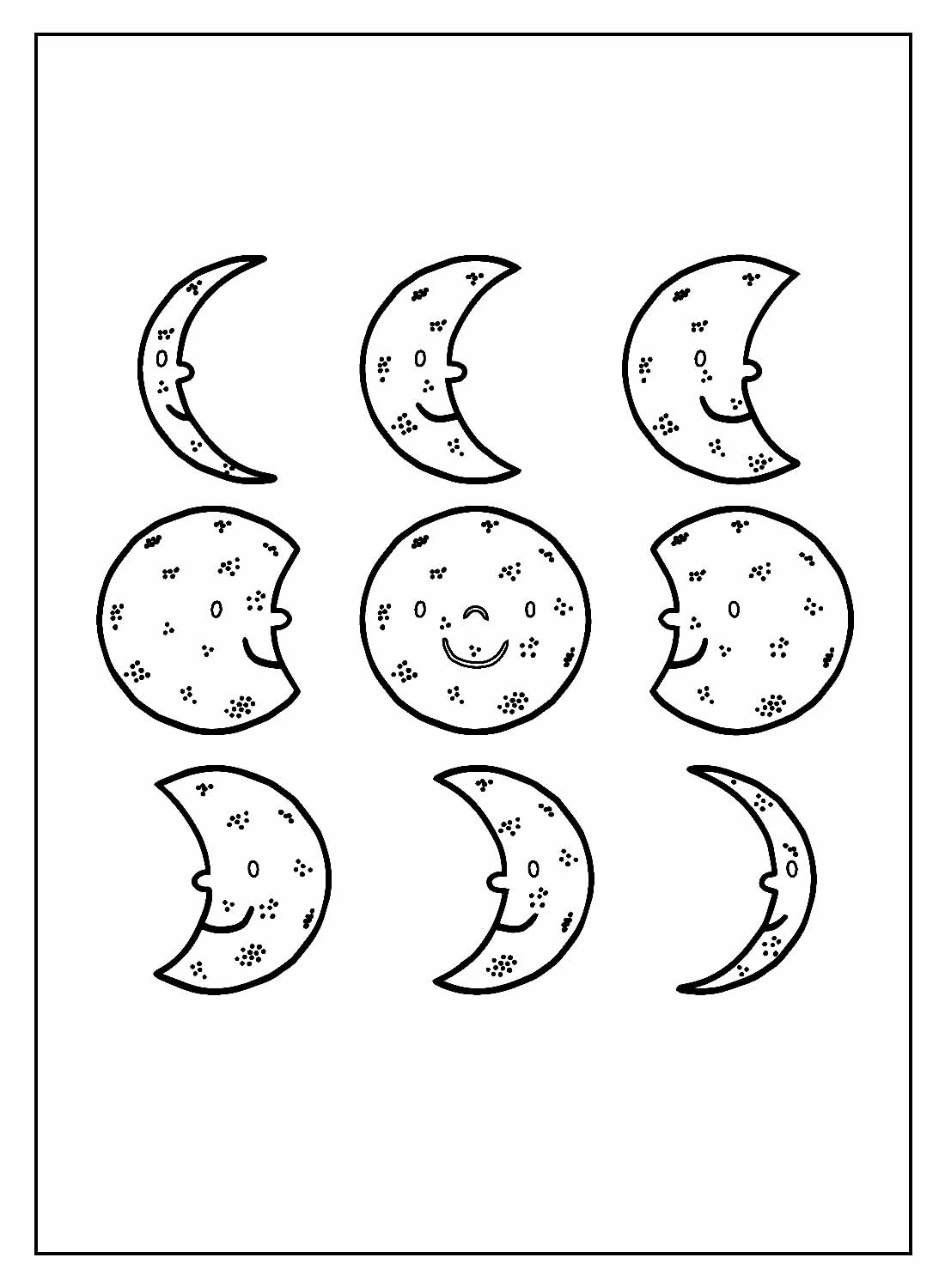 Desenhos Lua Pintar