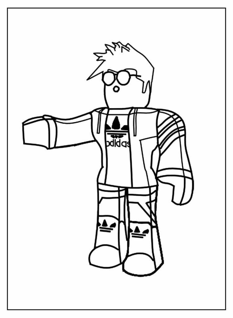 Desenho para colorir Roblox