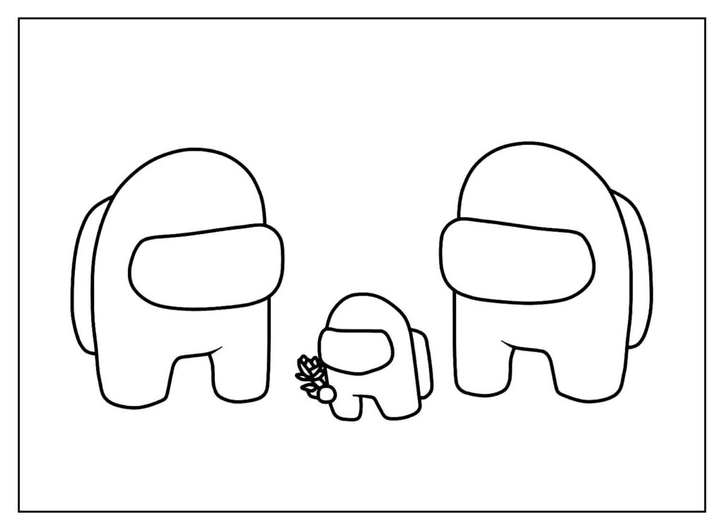 Desenhos para colorir Among Us