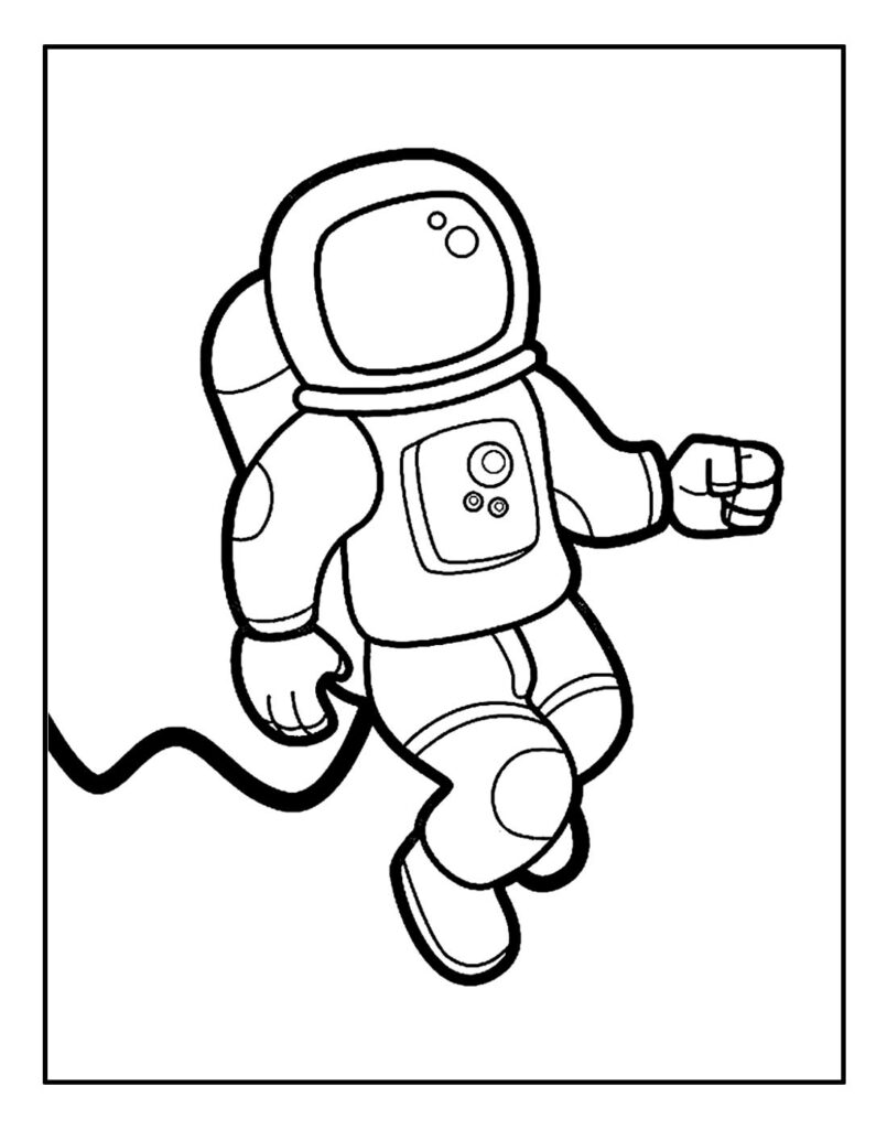 Desenhos Astronauta para colorir