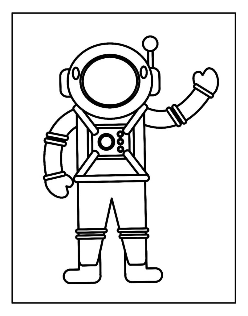 Desenho para colorir de Astronauta