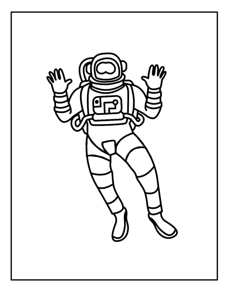 Desenho para colorir de Astronauta