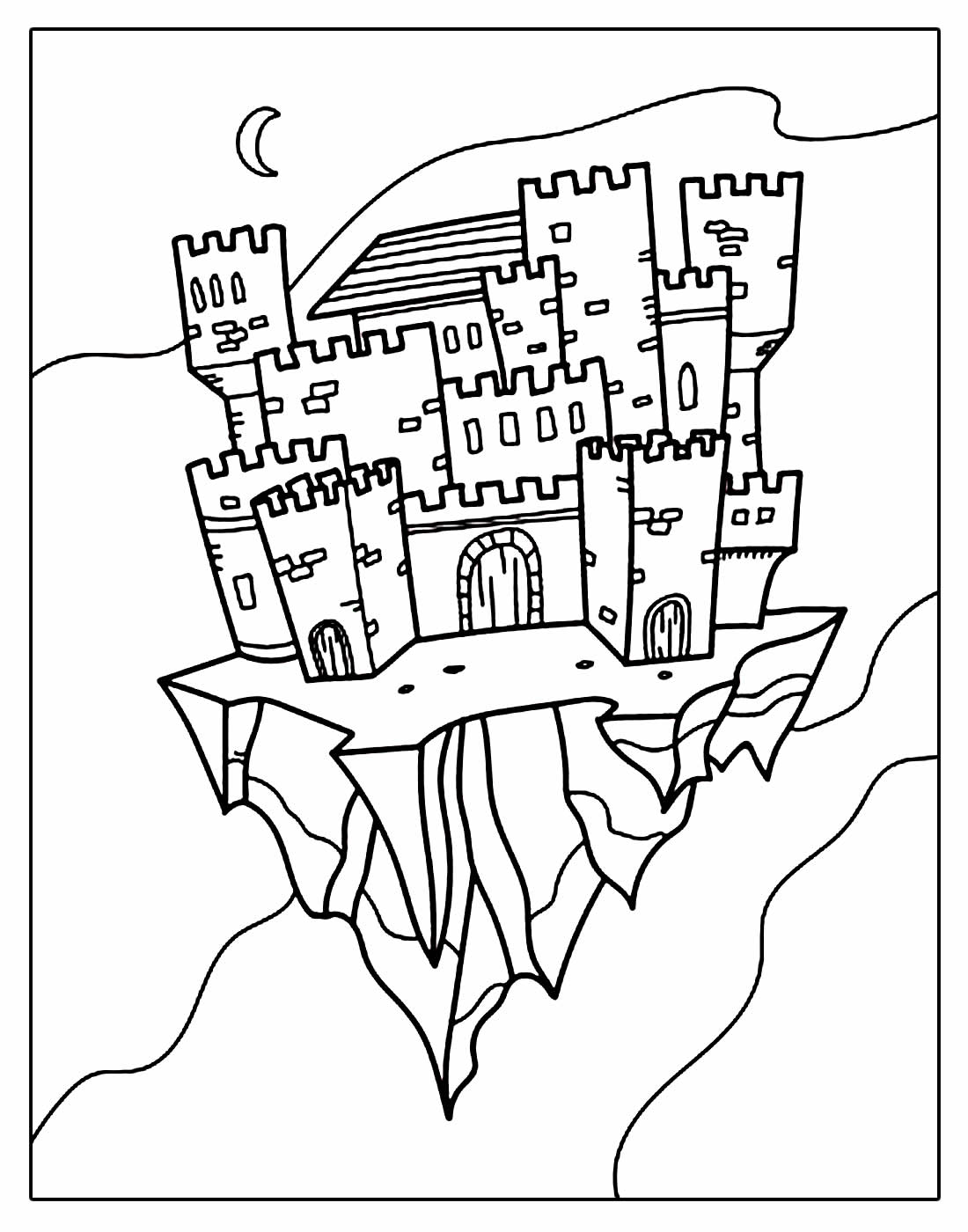 Desenho para colorir Castelo