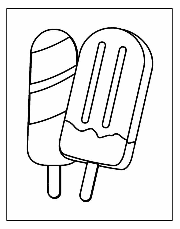 30+ Desenhos para colorir de Picolé - Dicas Práticas