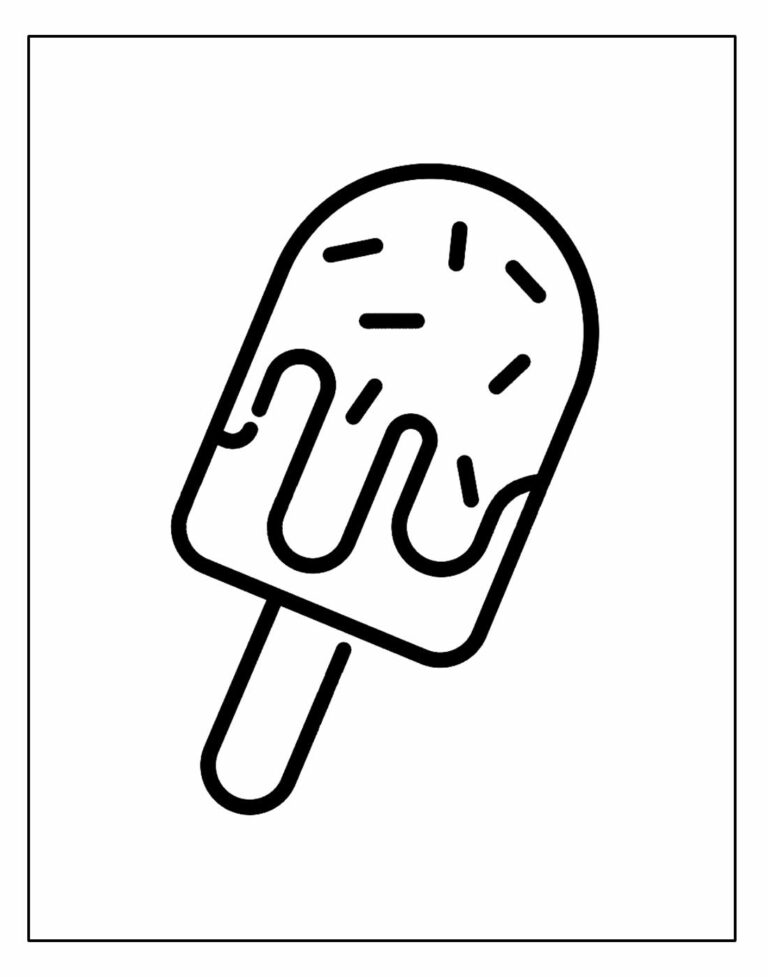 30+ Desenhos para colorir de Picolé - Dicas Práticas